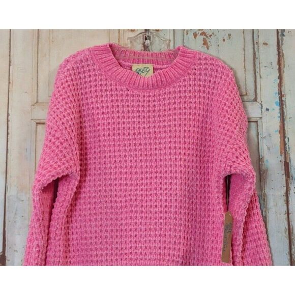 There Abouts Girls XXS 4/5 Bright Pink Sweater Polyester Pullover Round Neck - Picture 5 of 9